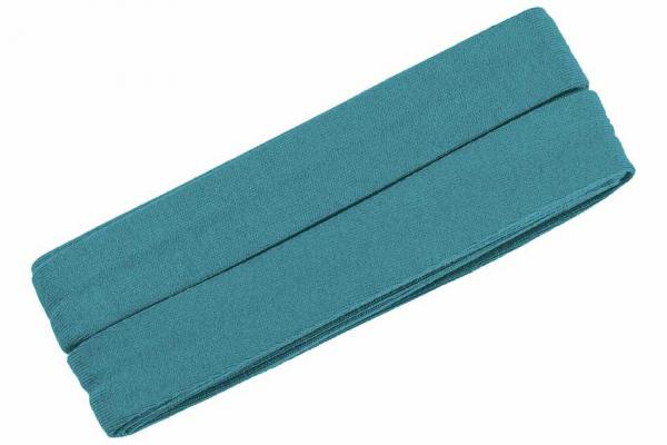 Oaki Doki Jersey Schrägband gefalzt 3m Coupon Blaugrau